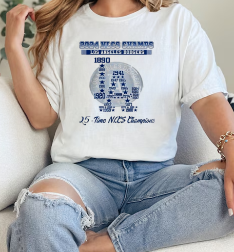 2024 Nlcs For Los Angeles Dodgers 25 Time Nlcs Champions T-Shirt Classic Women's T-shirt