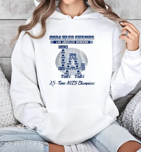 2024 Nlcs For Los Angeles Dodgers 25 Time Nlcs Champions T-Shirt Unisex Hoodie