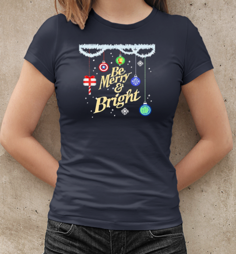 Be merry and bright holiday Christmas T-Shirt Classic Women's T-shirt