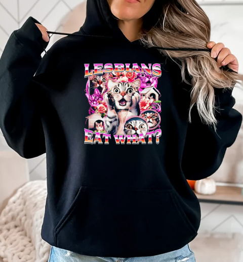 Cat Flowers lesbians eat what T-Shirt Unisex Hoodie