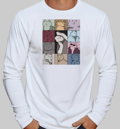 Cat tour poster T-Shirt Long Sleeved T-shirt 