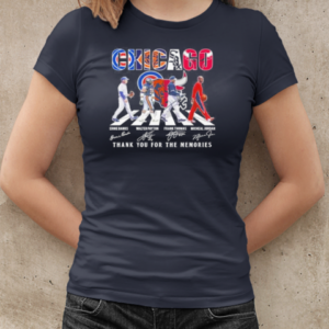 Chicago Cubs Chicago Bears Chicago Bulls Proud Thank You For The Memories Walking Signatures 2024 T-Shirt Classic Women's T-shirt