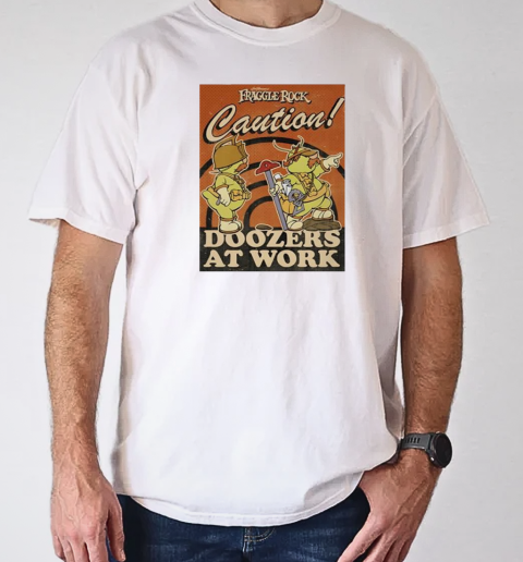 Doozers At Work Fraggle Rock Caution retro T-Shirt