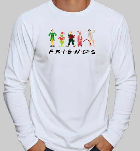 Elf Grinch And Friends Christmas T-Shirt Long Sleeved T-shirt 