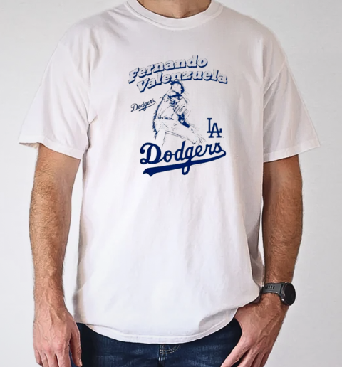 Fernando Valenzuela Los Angeles Dodgers Pitch T-Shirt