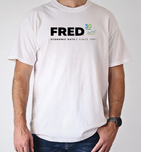 Fred Economic Data since 1991 T-Shirt