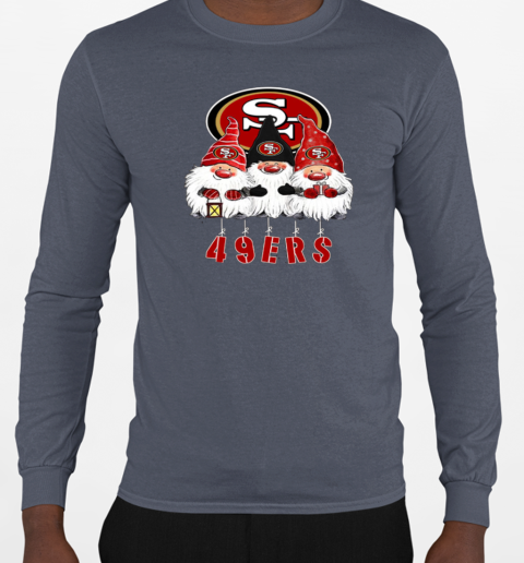 Gnomies San Francisco 49ers Christmas T-Shirt Long Sleeved T-shirt 