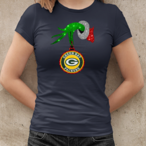 Grinch Hand Holding Green Bay Packers Christmas T-Shirt Classic Women's T-shirt