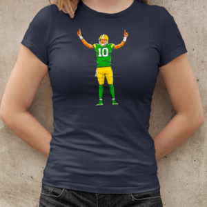 Jordan Love Celebration Cartoon Football Design T-Shirt Classic Women's T-shirt