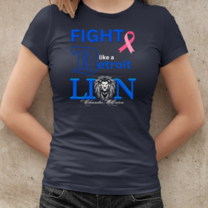 Lavender Ribbon fight like a Detroit Lion T-Shirt Classic Women's T-shirt