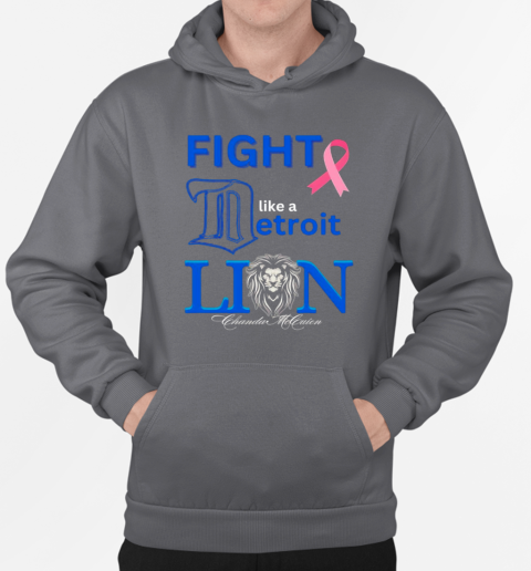 Lavender Ribbon fight like a Detroit Lion T-Shirt Unisex Hoodie