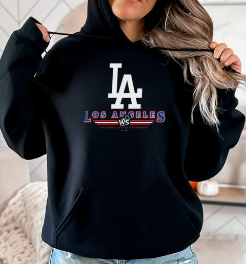 Los Angeles Dodgers Logo WS 2024 National League Champions T-Shirt Unisex Hoodie