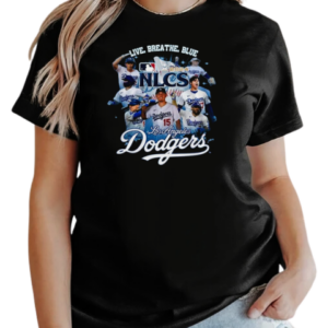 Los Angeles Dodgers National League Champions 2024 Live Breath Blue T-Shirt Classic Women's T-shirt