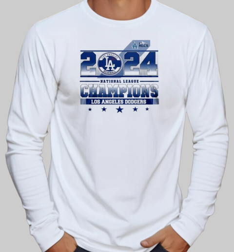 Los Angeles Dodgers National League Champions Victory 2024 T-Shirt Long Sleeved T-shirt 