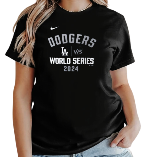 Los Angeles Dodgers Nike 2024 World Series Arched Lockup T-Shirt Classic Women's T-shirt