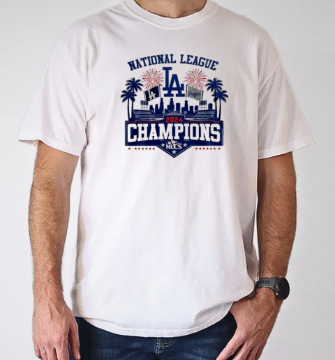 Los Angeles Dodgers Victory National League NLCS Champions 2024 T-Shirt