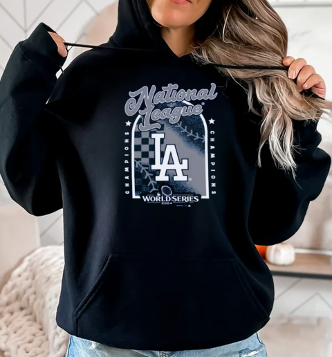 Los Angeles Dodgers WS 2024 National League Champions Tri Blend T-Shirt Unisex Hoodie