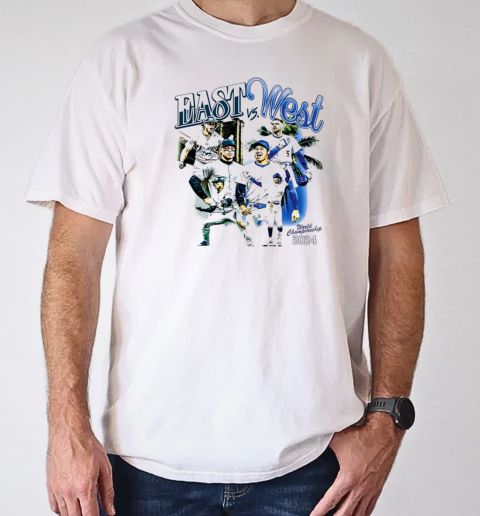 Los Angeles Dodgers and New York Yankees East vs West heavyweight showdown world championship 2024 T-Shirt