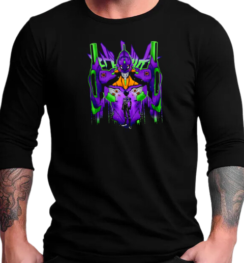 Neon Genesis Evangelion EVA Unit 01 T-Shirt Long Sleeved T-shirt 