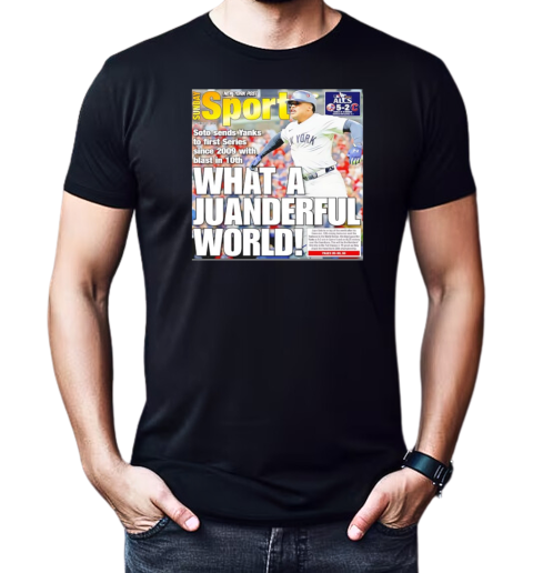 New York Yankees what a juanderful world T-Shirt