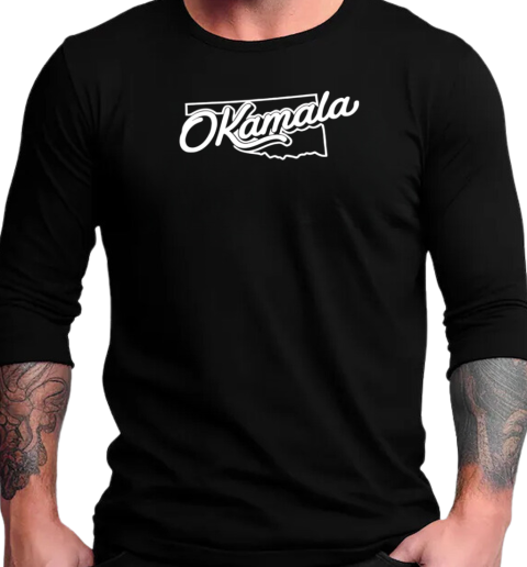 Oklahoma map Kamala T-Shirt Long Sleeved T-shirt 