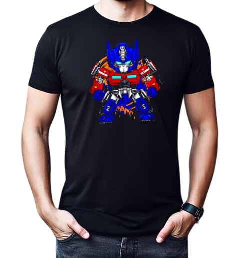 Optimus Prime Transformers Chibi Optimus retro T-Shirt