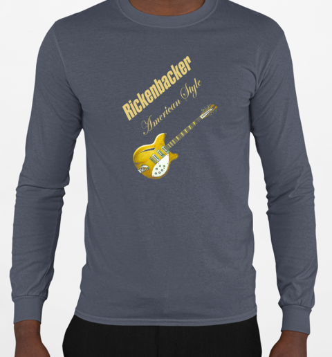 Rickenbacker American Style Electric Guitar T-Shirt Long Sleeved T-shirt 