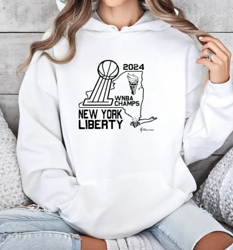 Stadium Essentials Mint New York Liberty 2024 WNBA Finals Champions Hometown T-Shirt Unisex Hoodie