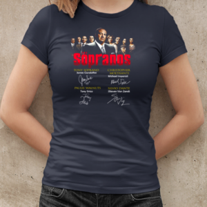 TV Series The Sopranos With The Actors Signature T-Shirt Classic Women's T-shirt