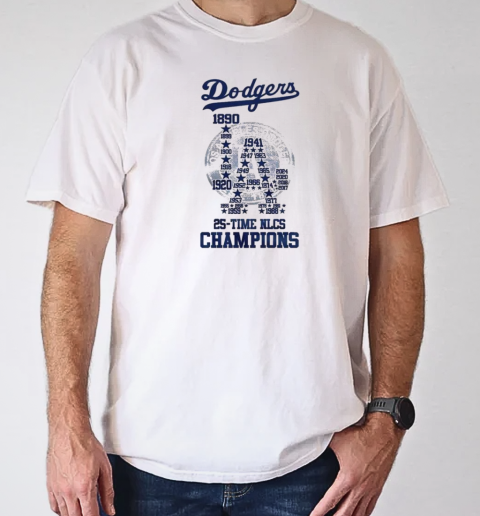 The Dodgers 25 Time NLCS Champions T-Shirt