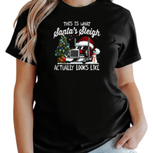 This Is That my Santa's Sleigh Actually Looks Like Trucker T-Shirt Classic Women's T-shirt