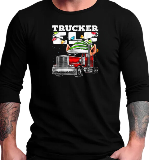 Trucker Elf T-Shirt Long Sleeved T-shirt 