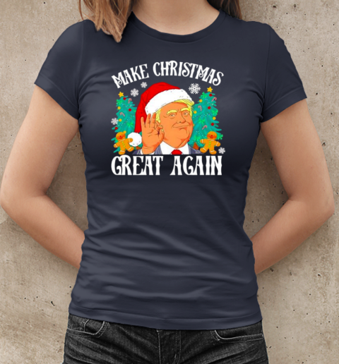 Trump Santa Make Christmas Great Again T-Shirt Classic Women's T-shirt