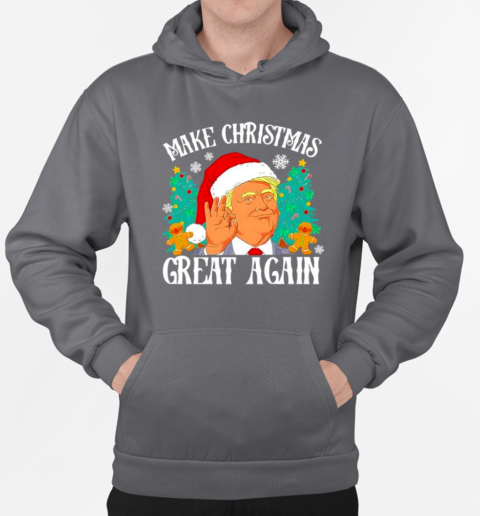 Trump Santa Make Christmas Great Again T-Shirt Unisex Hoodie