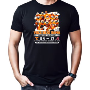 Vols Beat Bama Tennessee Volunteers 24 17 Alabama Crimson Tide The Third Saturday In October T-Shirt