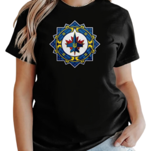 Winnipeg Jets Ukrainian Heritage Night 2025 T-Shirt Classic Women's T-shirt