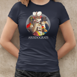 Arisdograts Funny Vintage Aristocrat Dogs  Classic Women's T-shirt