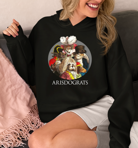 Arisdograts Funny Vintage Aristocrat Dogs  Unisex Hoodie