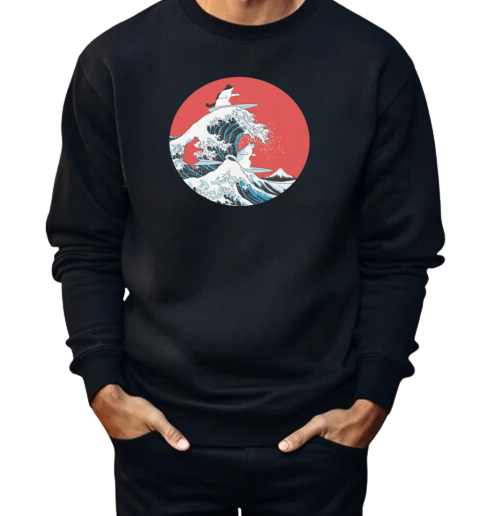 Big Wave Cats  Unisex Sweatshirt