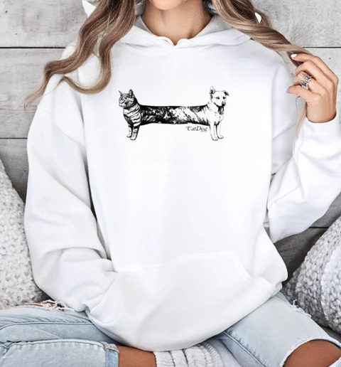 Cat And Dog Make Catdog  Unisex Hoodie