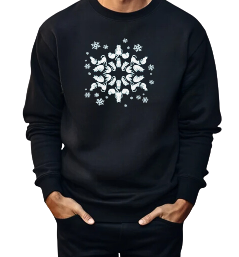 Cat Snowflake  Unisex Sweatshirt