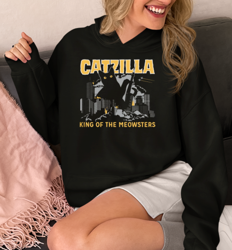 Catzilla King Of The Meowsters  Unisex Hoodie