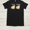 Corgi Sitting And Standing  Classic Men's T-shirt