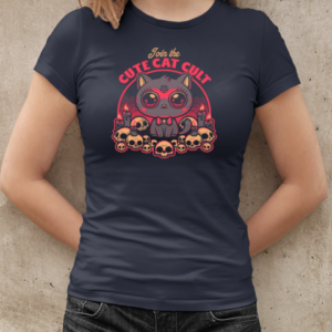 Cute Cat Cult  Funny Occultism Gift  Classic Women's T-shirt