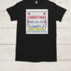 Happy Hanukkah Kiss My Ass His Ass Your Ass Merry Christmas  Classic Men's T-shirt