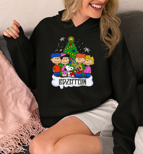 Led Zeppelin Snoopy Peanuts Christmas 2024  Unisex Hoodie