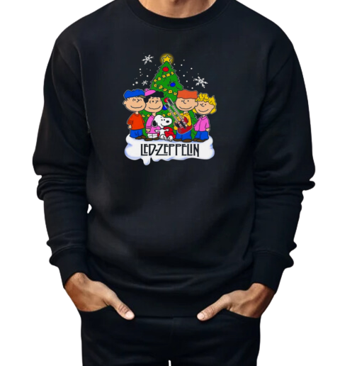 Led Zeppelin Snoopy Peanuts Christmas 2024  Unisex Sweatshirt