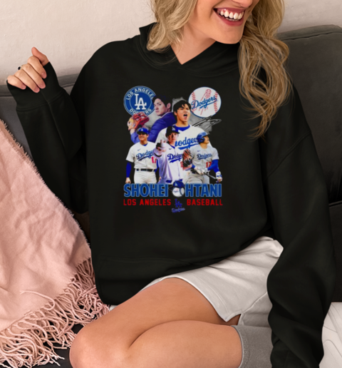 Los Angeles Dodgers Shohei Ohtani MVP 2024 World Series Signature  Unisex Hoodie