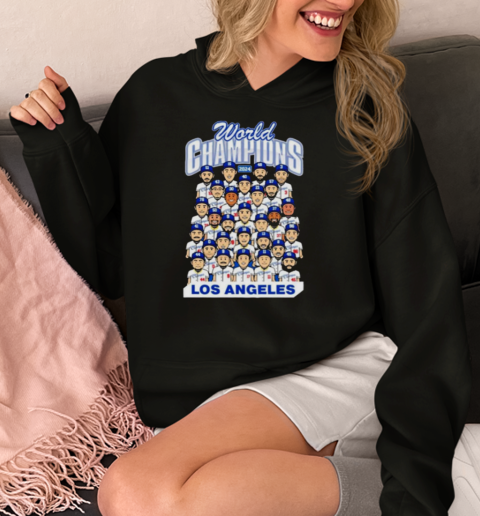 Los Angeles World Champions Team Cartoon Royal  Unisex Hoodie