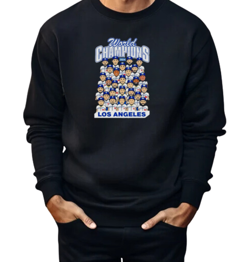 Los Angeles World Champions Team Cartoon Royal  Unisex Sweatshirt